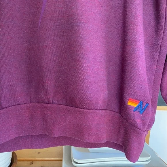 Aviator Nation Purple Orange Bolt Fade Sweatshirt - Picture 9 of 15